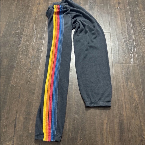 Aviator Nation Sweatpants with Colorful Stripes - Picture 4 of 7